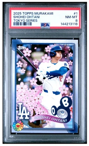 2025 TOPPS TAKASHI MURAKAMI MLB WORLD TOUR TOKYO SERIES #1 SHOHEI OHTANI PSA 8