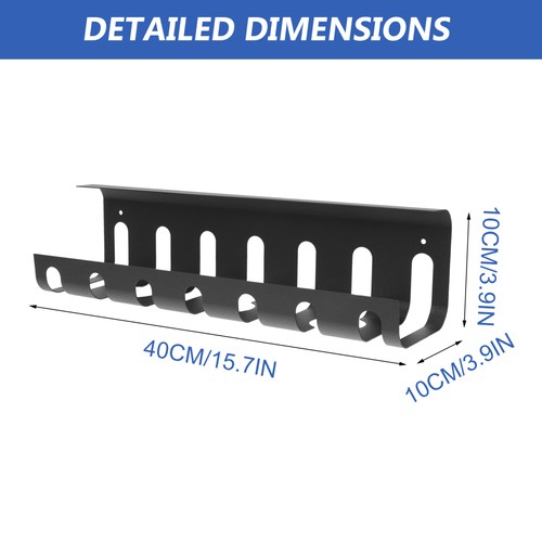 Cable Storage Bracket Office Cord Organizer Under Desk Management - Afbeelding 3 van 12