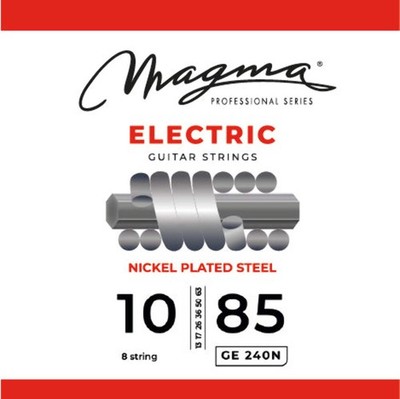 Electric Guitar Strings 8 Strings Gauge Nickel-Plated Steel Set, .010 - .085