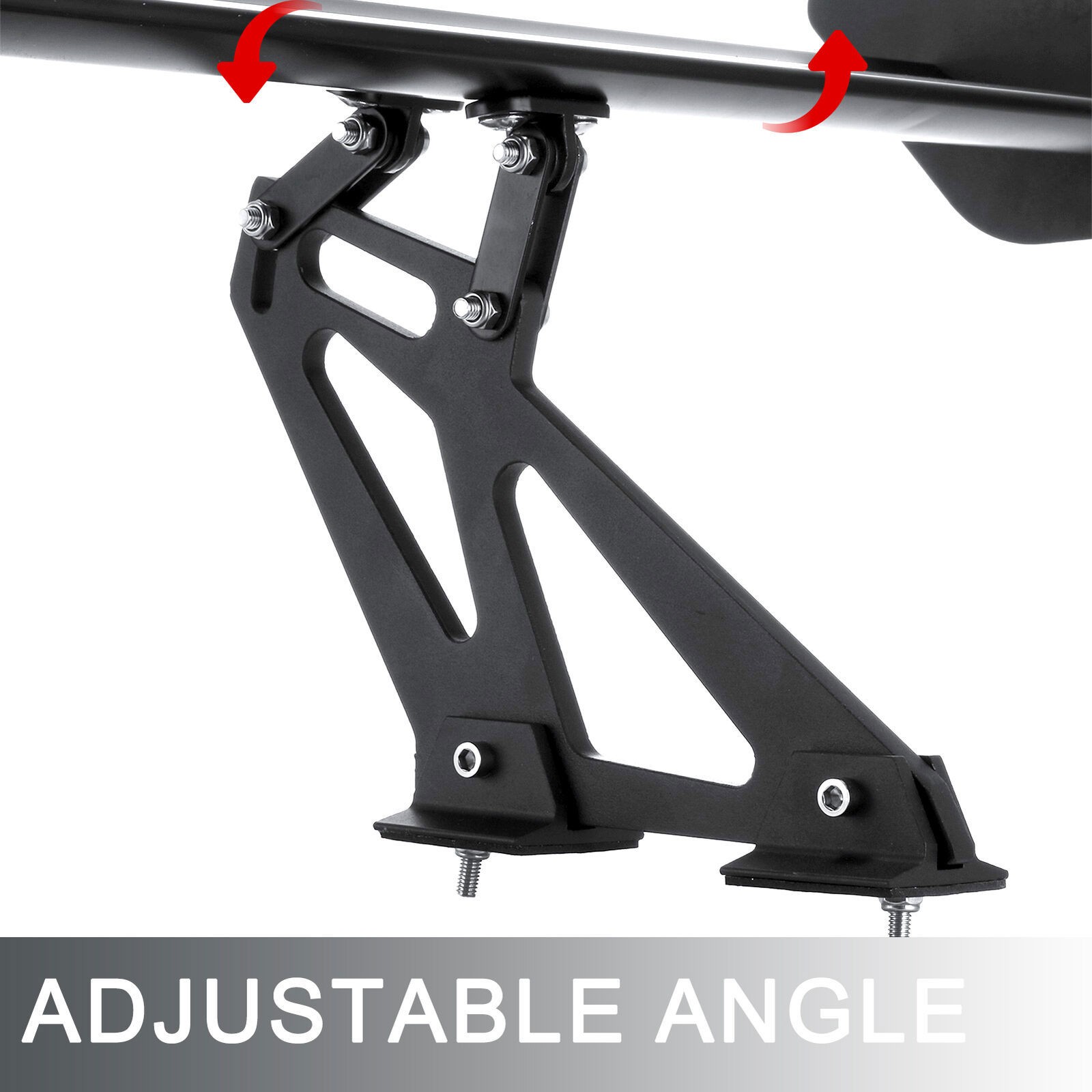 Matte Black GT Style - Universal Adjustable 47 Inch Rear Trunk Spoiler Wing ABS