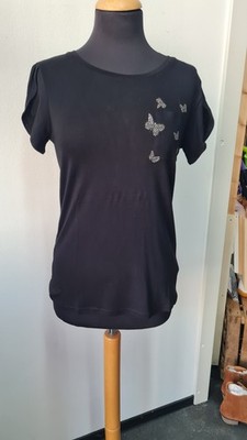T-Shirt mit Applikation in Viskose, Alba Moda Versandkostenfrei