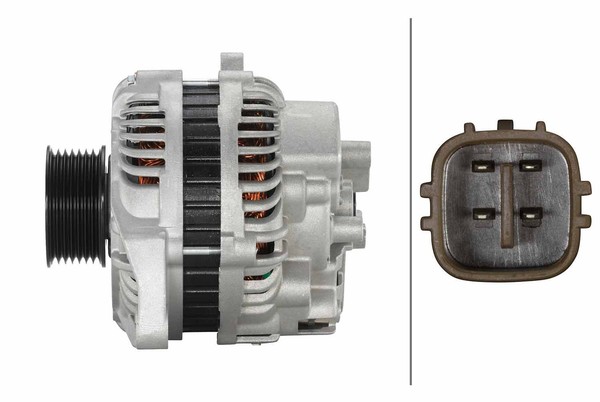 Generator Hella 8EL 011 712 351 FÜR Honda Lichtmaschine Drehstromgenerator-image