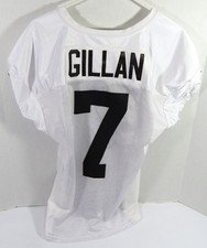 2021 Cleveland Browns Jamie Gillan #7 Game Issued White Practice Jersey 46 07