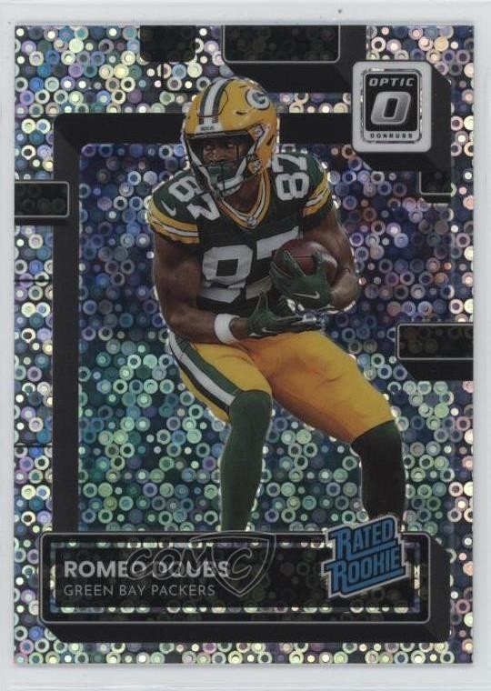 2022 Donruss Optic Rated Rookie Silver Circles Prizm /125 Romeo Doubs #235 1b4h