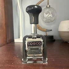 Cosco Automated Numbering Machine, Self Inking # 612 6 Digits Black Ink F/S