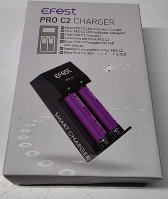 Efest PRO C2 Smart Battery Charger - Open Box Never Used/ Smart LED Fast Charger