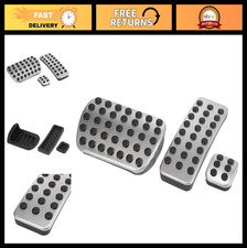 3 Pcs Car Anti-slip Brake Gas Foot Pedal Pads - Stainless Steel Covers For Merce