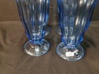 Set of 4 Anchor Hocking Glass Fountainware Blue 12oz Parfait/Dessert Glasses — photo 3