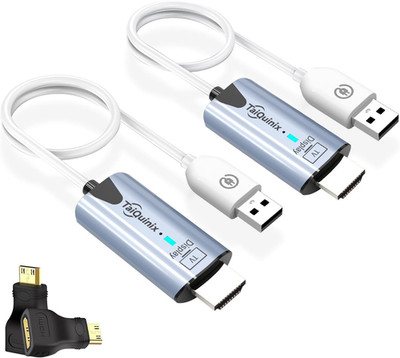 2026 Upgraded Wireless HDMI Transmitter and Receiver, 165FT/50M 4K Decode 1080P
