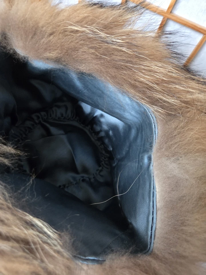 Vintage Genuine Fur Northern Countries Style Womens Hat from Europe Size S/M - Image 4 of 4