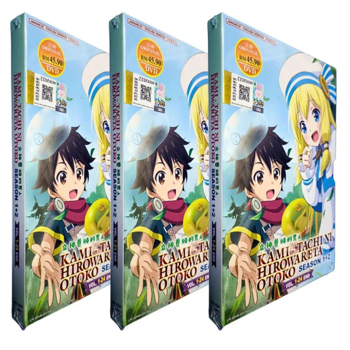 Kami-tachi Ni Hirowareta Otoko Season 1-2 Vol.1-24 End Anime DVD