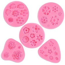 Flower Fondant Cake Molds, Daisy, Rose, Chrysanthemum and Small Flower Candy