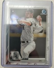 Dylan Cease RC 2020 Bowman Chrome Chicago White Sox Chrome Rookie Card #72 . rookie card picture