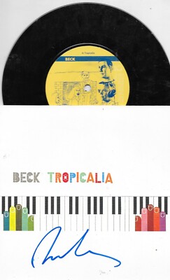 BECK Hansen   - tropicalia - AUTOGRAMM - 7 '' VINYL