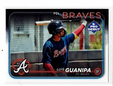 Luis Guanipa Atlanta Braves 2024 Topps Pro Debut Pro Debut