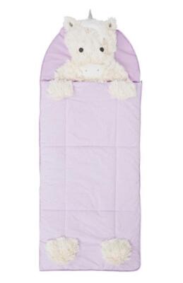 Pottery Barn Kid- Shaggy Unicorn SleepingBag PreMonogramed
