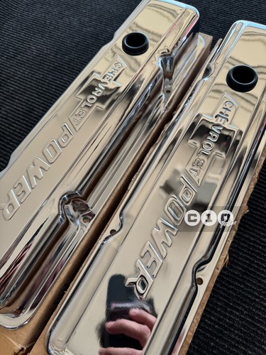 SBC Valve Covers, NOS, Squarebody, Chevy, Chevrolet, OBS, Small Block - Picture 5 of 7