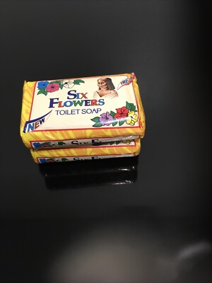 Six Flowers Toilet Soap ( Sold As A Pack Of 2)