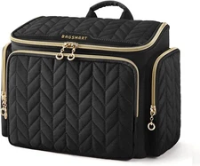 BAGSMART Travel Toiletry Bag, Large Wide-Open Travel Bag for Toiletries, Makeup 