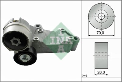 INA 534 0146 10 Belt Tensioner, V-ribbed belt for Ford