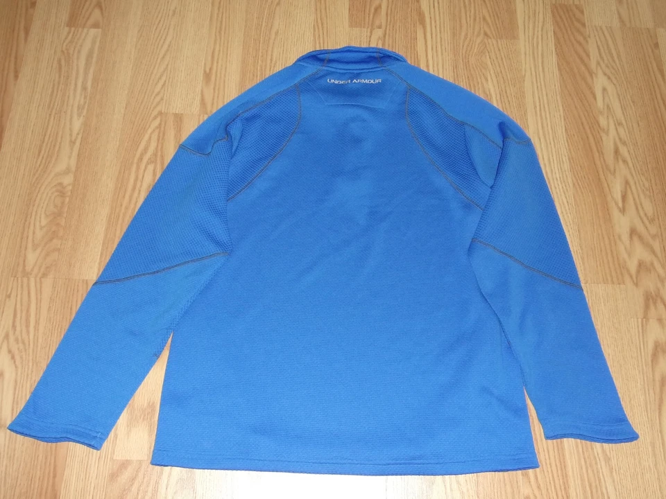 Pulôver Under Armour OKC Thunder masculino grande 1/4 zíper manga longa excelente estado. - Imagem 4 de 4