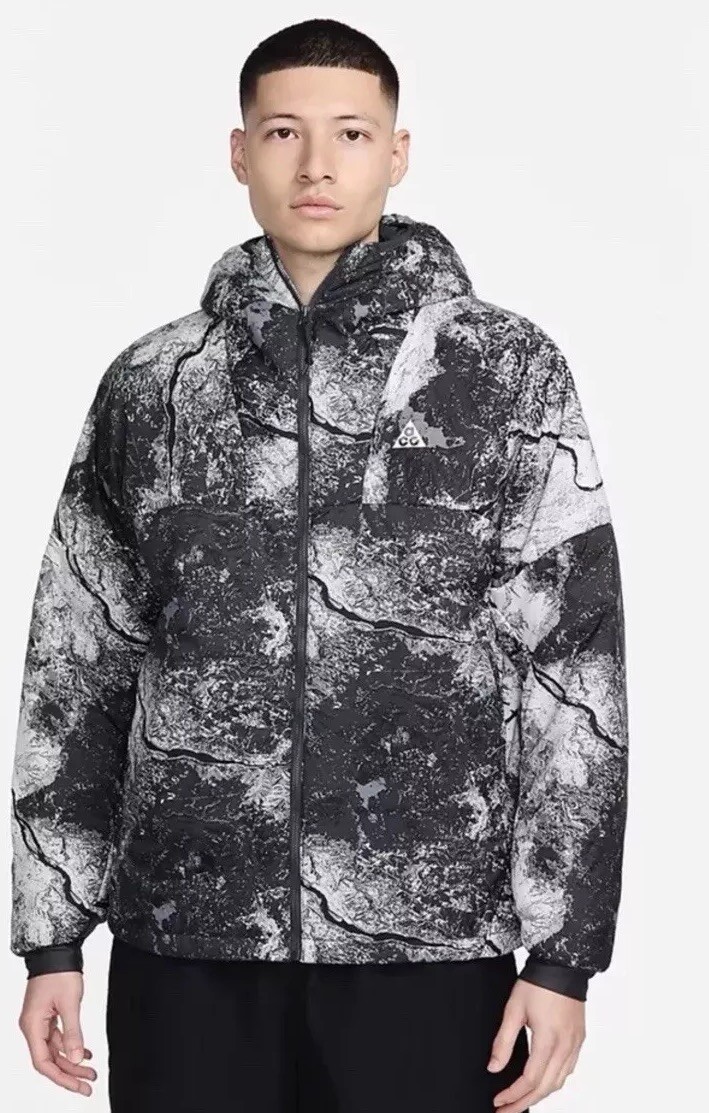 Nike ACG Rope de Dope Therma-Fit Jacket Sz Large Black/White 