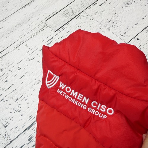 Lululemon Down For It All Weste Damengröße 14 rot durchgehender Reißverschluss Cisco Networking - Bild 2 von 8