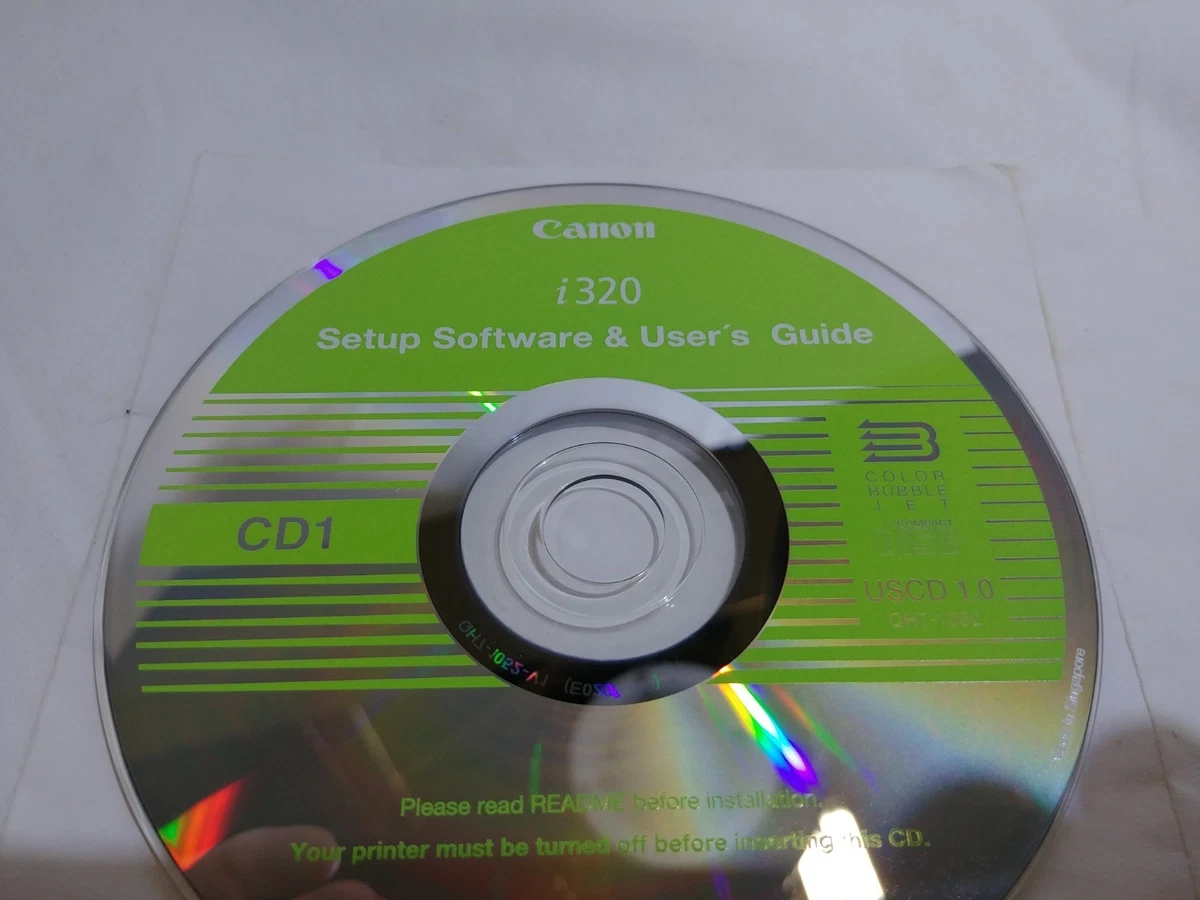 Canon I320 Setup Software And Users Guide CD 1 | EBay