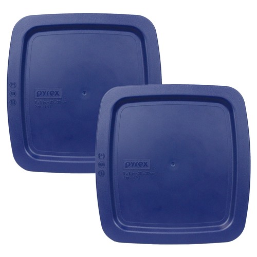 Pyrex C-222-PC 1142472 2qt blau leicht zu greifen Deckel (2er-Pack) - Bild 1 von 2