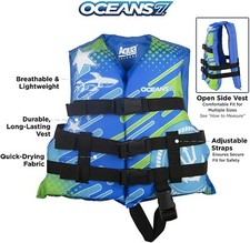 Oceans 7 Youth Life Jacket, Blue