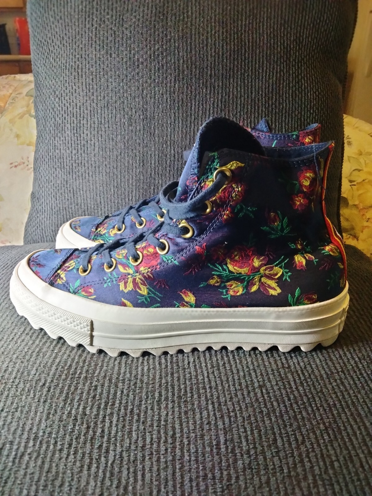 Converse Shoes Women's 9 Platform CTAS Lift Ripple Ob… Gem