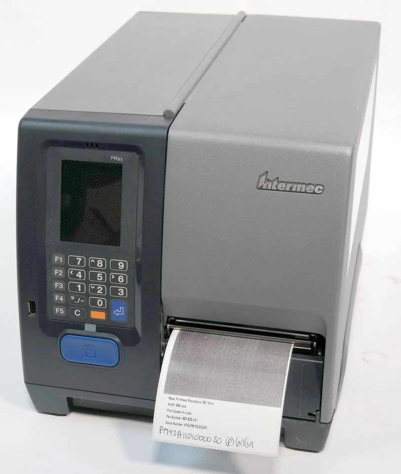Intermec PM43 203dpi USB Thermal Barcode Label Printer Transfer PM43A51000000205 - Image 2 of 4