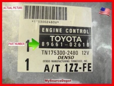 1999.COROLLA,ECM,ENGINE,Control Module,89661-2480