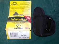 CrossFire Tempest laser IWB Holster 2-2.5" subCompact SemiAuto black USA LH
