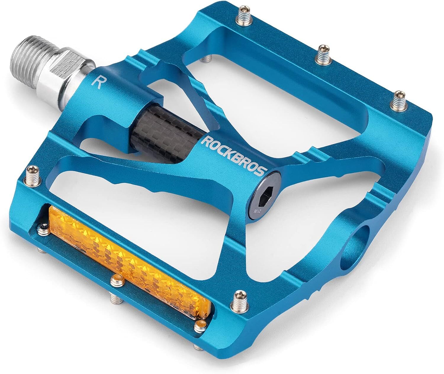 Плоские педали велосипеда ROCKBROS из алюминиевого сплава с нескользящим светоотражающим уплотнением Подшипник 916 2190₽