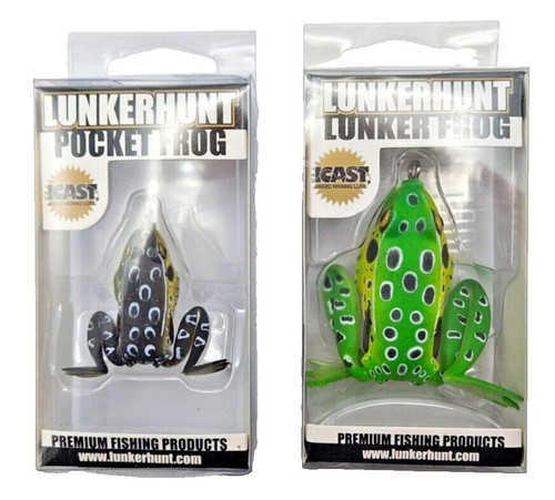 Fishing Bait Lunkerhunt Prop Frog Topwater Bass Lure With Double