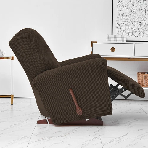Stretch Relaxsessel Schonbezüge mit Seitentasche 4-teilig Liegesofa Bezug - Bild 21 von 116