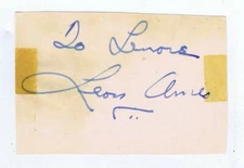 Leon Ames Signed Vintage Album Page JSA COA Mister Ed