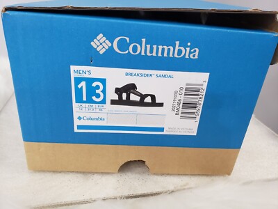 NEW‎ Columbia Size 13 Breaksider Hiking Walking Ankle Strap SOLID BLACK Sandal NEW Columbia Sz 13 Breaksider Hiking Walking Ankle Strap  main image 3