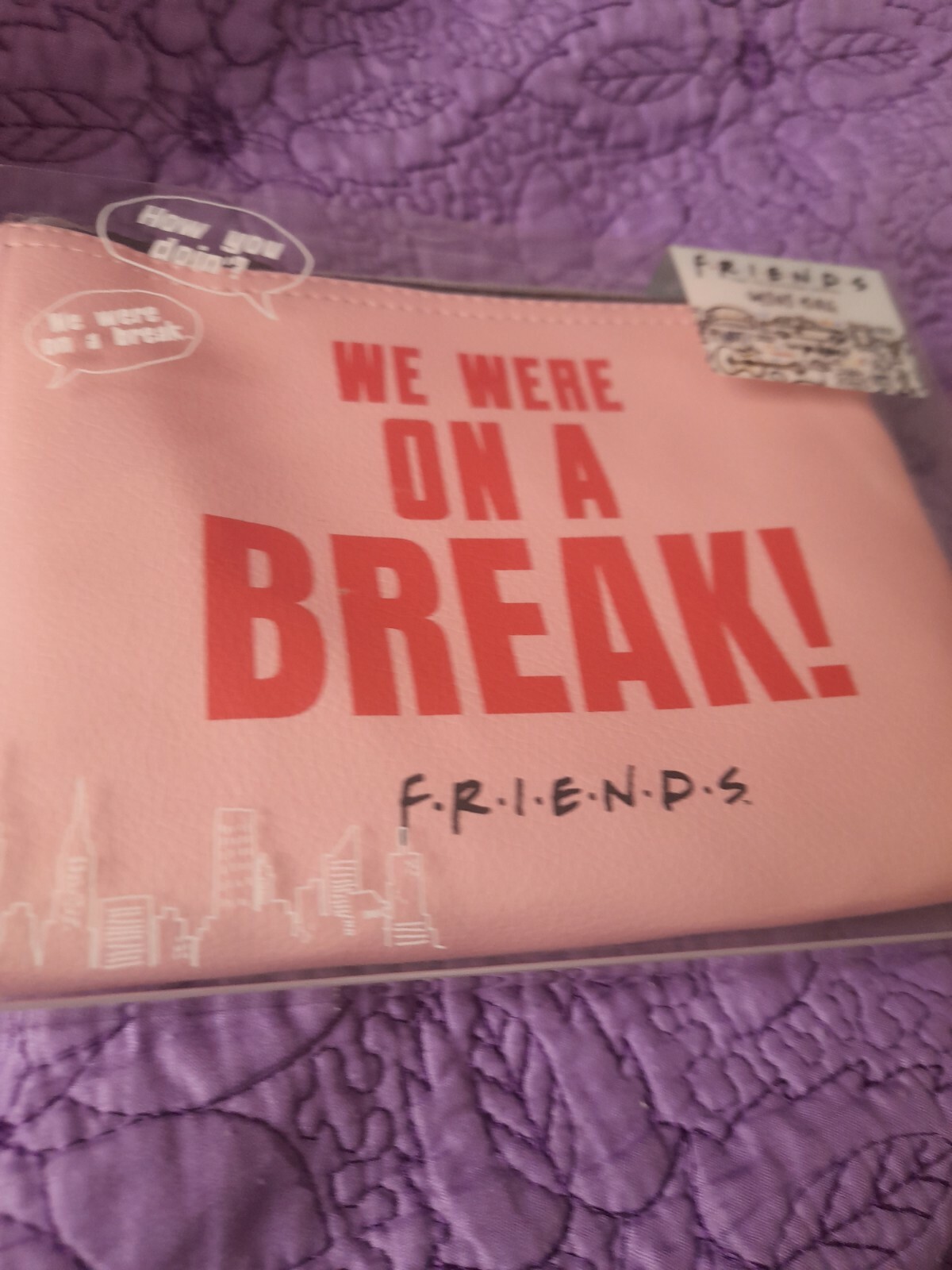 FRIENDS Mini Cosmetic / Make Up Travel Bag Pink