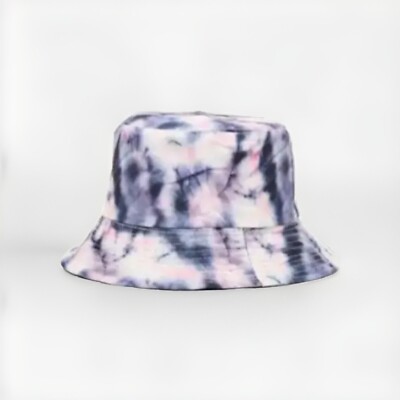 Tie Dye Bucket Hat, One Size, Unisex, Beach, Sun, Night Out, Color Gray, NWT