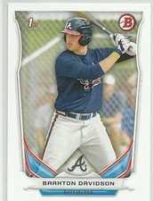 Braxton Davidson Atlanta Braves 2014 Bowman Draft Card