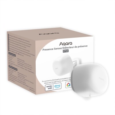 AQARA Smart Home Presence Sensor FP1E, Zigbee 3.0, ?120�, ?6 m, USB-A (PS-S03D)