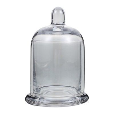  Jars Tea Light Candle Holder Glass Bell Container Flame Toddler