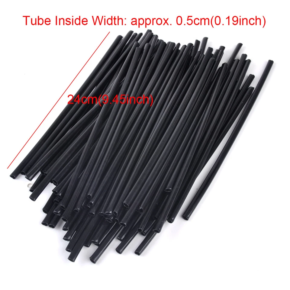 72PCS Black Motorcycle Bike Spoke Skins Covers Wraps Wheel Rim Guard Protector - Изображение 4 из 4