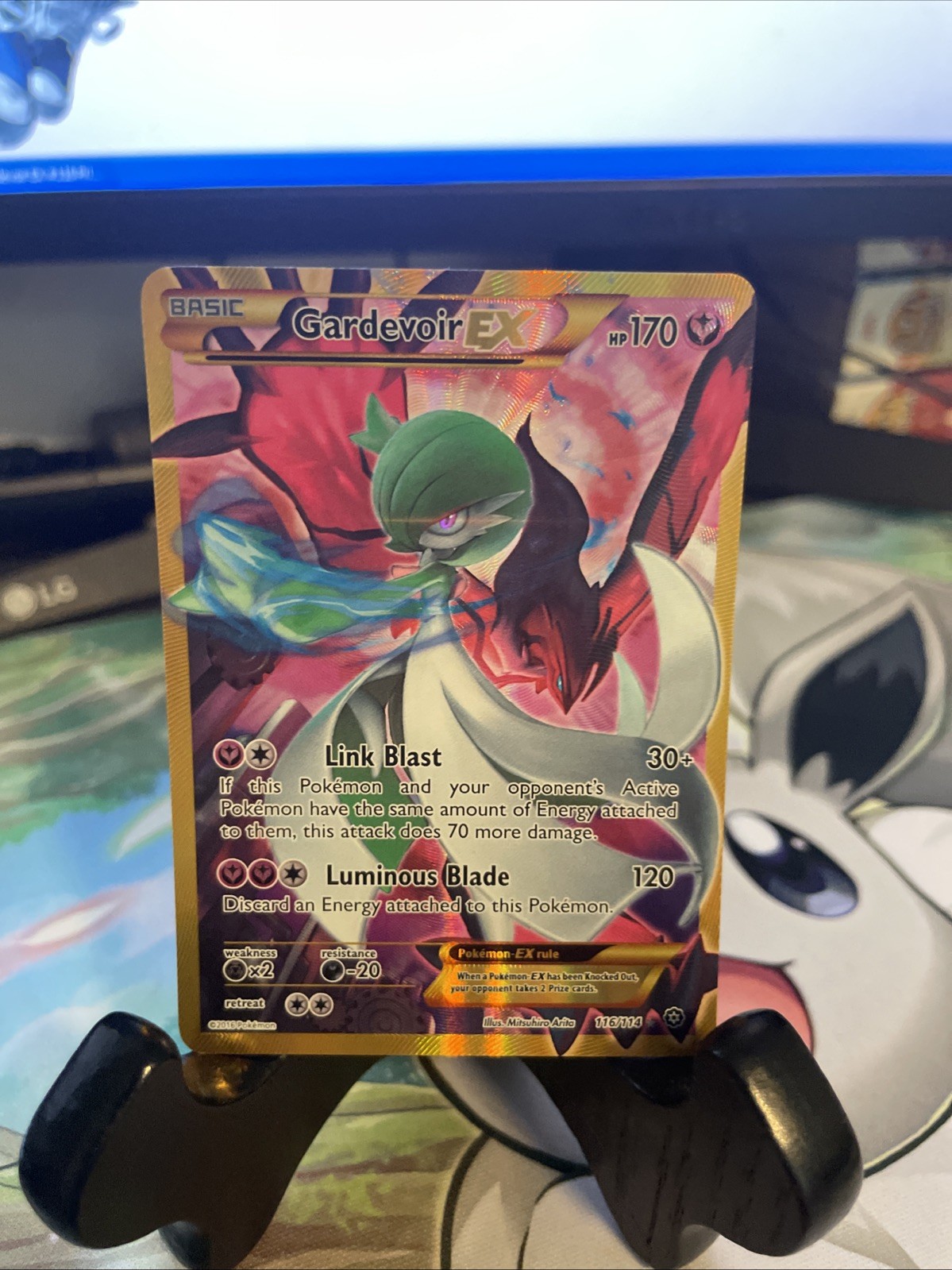 Pokémon Gardevoir-EX TCG Steam Siege Holo Card 116/114 Secret Ultra Rare