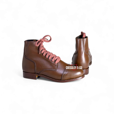 WW2 US ARMY TYPE-I SERVICE SHOES - AMERICAN LOW BOOTS LEATHER SOLE