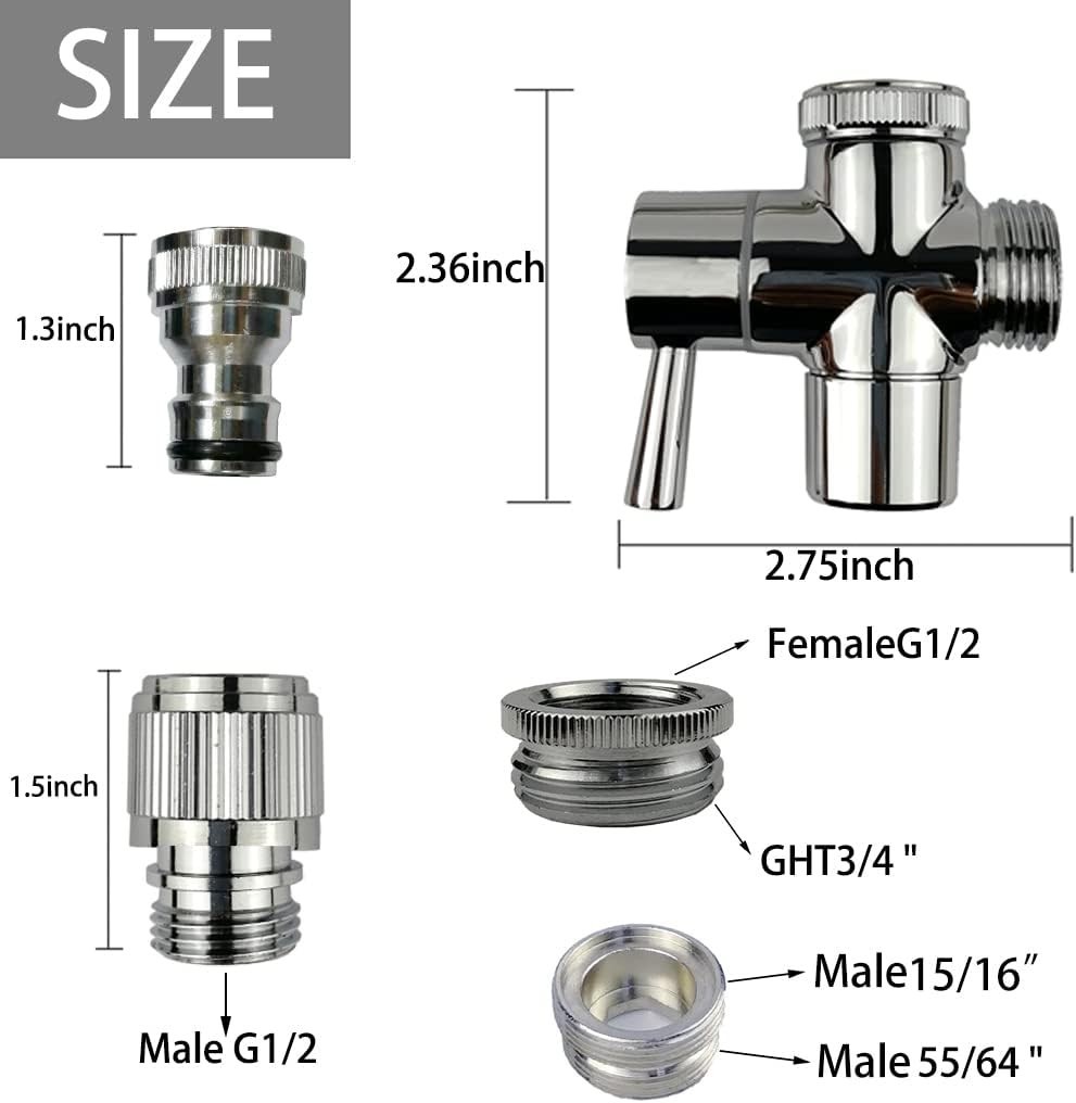 Brass Faucet Diverter Valve with Quick Connection, Faucet Diverter Valve From...