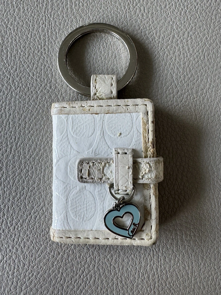 小物 Coach Book Photo keychain White Coach Keyrings for Women for sale | eBay