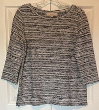 Women's LOFT Multi-Colored Long-Sleeve Sweater Small